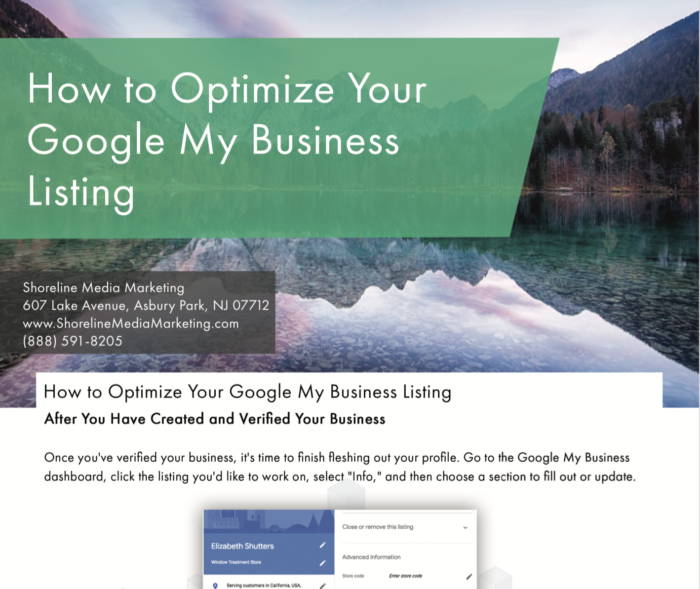 How To Optimize Your Google My Business Listing