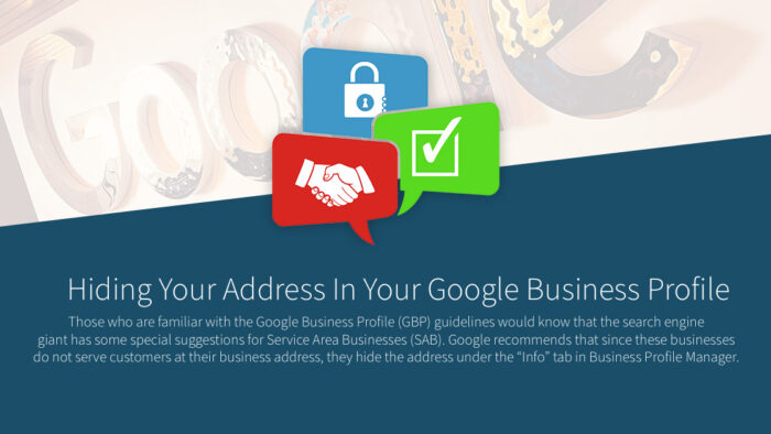 Hiding Your Address In Your Google Business Profile